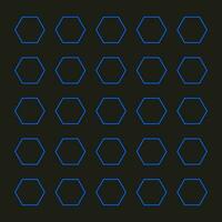 Abstract background made of blue hexagons background. Modern geometric composition with honeycombs can be used as templates and layouts. Engineering technological wallpaper. vector