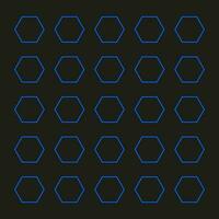 Abstract background made of blue hexagons background. Modern geometric composition with honeycombs can be used as templates and layouts. Engineering technological wallpaper. vector