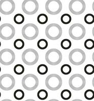 The geometric lineal pattern. Seamless vector background. Black and white texture. Grid composition. Circles. retro records.