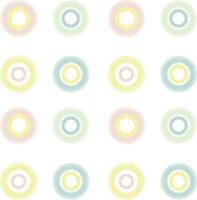sin costura modelo con bosquejo círculos vector vistoso modelo de círculos en pastel colores. antecedentes con texturas de círculos visión de conjunto de impresión garabatos en pastel colores en un blanco antecedentes.