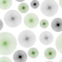 resumen geométrico sin costura circulo modelo Arte creatividad repetido vector ilustración. sin costura modelo desde círculos líneas con un espiral girar. geométrico modelo.