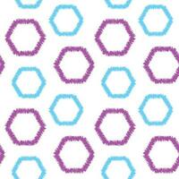 Honeycomb hexagons abstract doodle seamless pattern.Line drawing chaotic hexagons seamless vector texture. wrapping, wallpaper, fabric. Geometric Simple design. Vector geometric background.