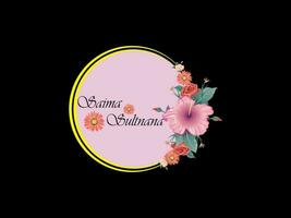 moderno floral logo diseño vector