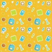 Back to school seamless pattern vector