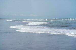 Seascape in blue tones. Beautiful sea background. photo