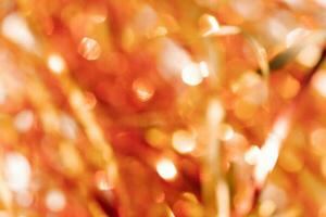 Abstract atmospheric background of tinsel with bokeh. photo