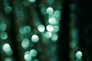 Abstract bokeh background of emerald green color. photo