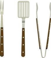 Barbecue and grill tools , set of BBQ tools vector image