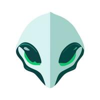 Portrait of Alien vector illustration