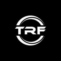 trf letra logo diseño en ilustración. vector logo, caligrafía diseños para logo, póster, invitación, etc.