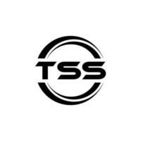 TSS letter logo design in illustration. Vector logo, calligraphy designs for logo, Poster, Invitation, etc.