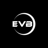 diseño del logotipo de la letra evb en la ilustración. logotipo vectorial, diseños de caligrafía para logotipo, afiche, invitación, etc. vector