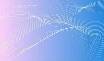 Abstract wave element for design. Digital frequency track equalizer. Stylized line art background. Colorful shiny wave with lines created using blend tool. Curved wavy line, smooth stripe. Vector