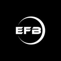 diseño del logotipo de la letra efb en la ilustración. logotipo vectorial, diseños de caligrafía para logotipo, afiche, invitación, etc. vector