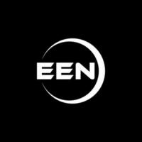 EEN letter logo design in illustration. Vector logo, calligraphy designs for logo, Poster, Invitation, etc.
