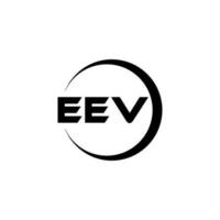 EEV letter logo design in illustration. Vector logo, calligraphy designs for logo, Poster, Invitation, etc.