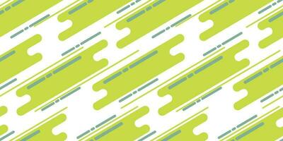 Green Gemetric Lines Seamless Pattern Flat Design vector