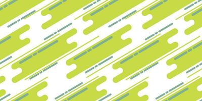 Green Gemetric Lines Seamless Pattern Flat Design vector