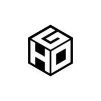 HDG letter logo design in illustration. Vector logo, calligraphy designs for logo, Poster, Invitation, etc.