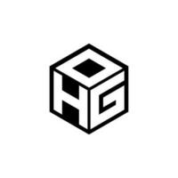 HGD letter logo design in illustration. Vector logo, calligraphy designs for logo, Poster, Invitation, etc.