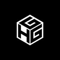 HGG letter logo design in illustration. Vector logo, calligraphy designs for logo, Poster, Invitation, etc.