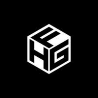 hgf letra logo diseño en ilustración. vector logo, caligrafía diseños para logo, póster, invitación, etc.