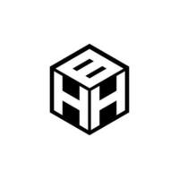 HHB letter logo design in illustration. Vector logo, calligraphy designs for logo, Poster, Invitation, etc.