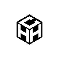 hhc letra logo diseño en ilustración. vector logo, caligrafía diseños para logo, póster, invitación, etc.