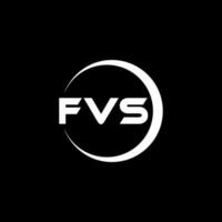 FVS letter logo design in illustration. Vector logo, calligraphy designs for logo, Poster, Invitation, etc.