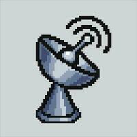 Pixel art illustration antenna. Pixelated Antenna. Antenna Satellite controller icon pixelated for the pixel art game and icon for website and video game. old school retro. vector