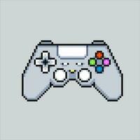 Pixel art illustration Joystick. Pixelated Joystick. Console joystick controller icon pixelated for the pixel art game and icon for website and video game. old school retro. vector