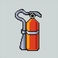 Pixel art illustration Fire Extinguisher. Pixelated Fire Extinguisher. Fire Extinguisher icon pixelated for the pixel art game and icon for website and video game. old school retro. vector
