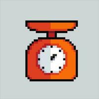 Pixel art illustration scale. Pixelated scale. justice scale icon pixelated for the pixel art game and icon for website and video game. old school retro. vector