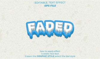 faded text effect, typography, 3d text vector