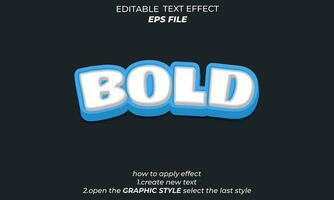 bold text effect, typography, 3d text vector