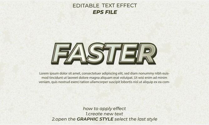 faster text effect, typography, 3d text