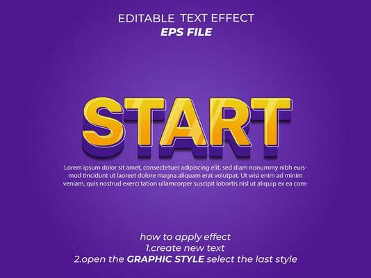 star text effect, typography, 3d text. vector template