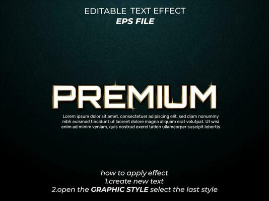 premium text effect,, typography, 3d text.