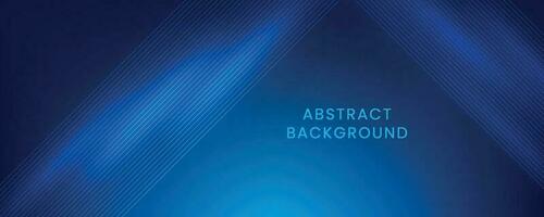 Modern blue abstract background with line pattern. Vector horizontal template for business banner, cover, flyer, technology background