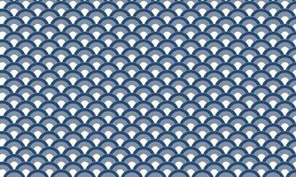 Vector illustration of a seamless pattern of blue scales