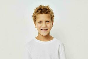 curly boy children's style fashion emotions childhood unaltered photo