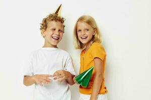 Small children with caps on his head holiday entertainment lifestyle unaltered photo