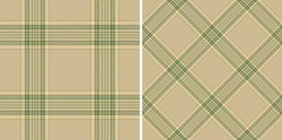 Plaid seamless fabric of vector background texture with a pattern check tartan textile.