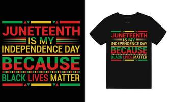 june teenth t-shirt design vector