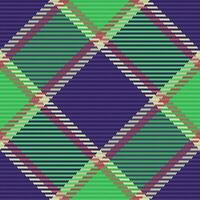 Seamless check plaid of tartan textile pattern with a fabric vector texture background.