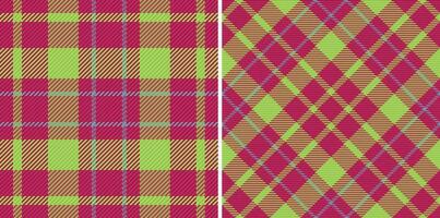 Seamless texture textile of background check tartan with a pattern plaid fabric vector. vector