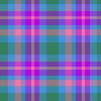 Textile check fabric of plaid texture background with a vector seamless pattern tartan.