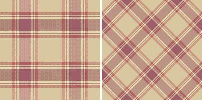 Pattern tartan check of plaid seamless background with a textile fabric vector texture.