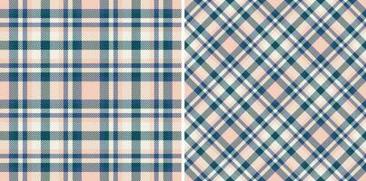 Background check pattern of tartan plaid vector with a fabric textile texture seamless.
