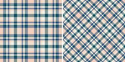 Background check pattern of tartan plaid vector with a fabric textile texture seamless.